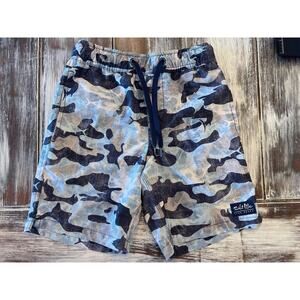 Boy’s Salt Life SLX-QD Vapor Strength Blue Camo Board Shorts Size XS